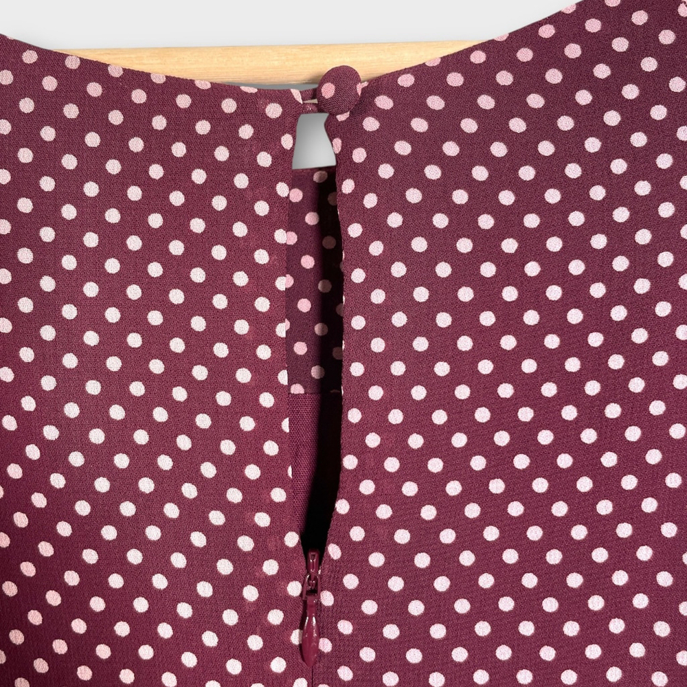 EMILY AND FIN Suzanna Midi Dress XL Polka Dots Lined Pockets Retro Inspired - Picture 4 of 11